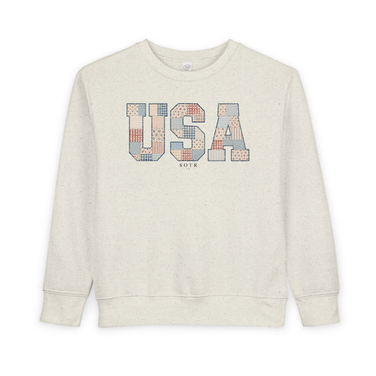 USA Patchwork Toddler Sweatshirt