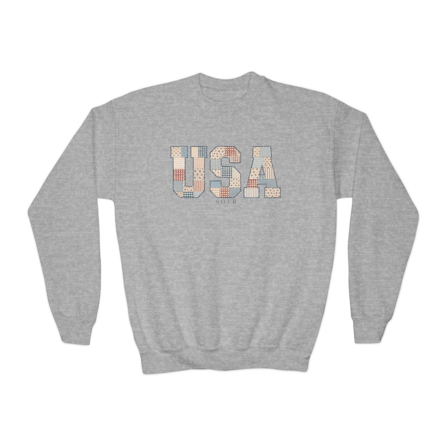 USA Patchwork Kids Sweatshirt