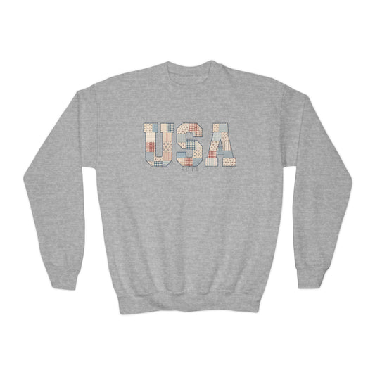 USA Patchwork Kids Sweatshirt
